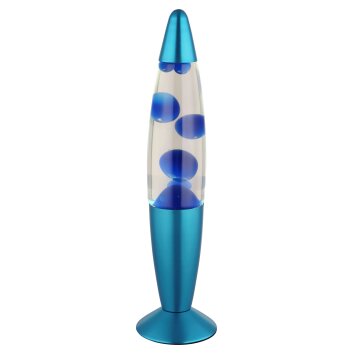 Lampada lava  Illuminazione Globo Lighting Etna Lampada lavica, Lampada da tavolo LED Blu, 1-Luce