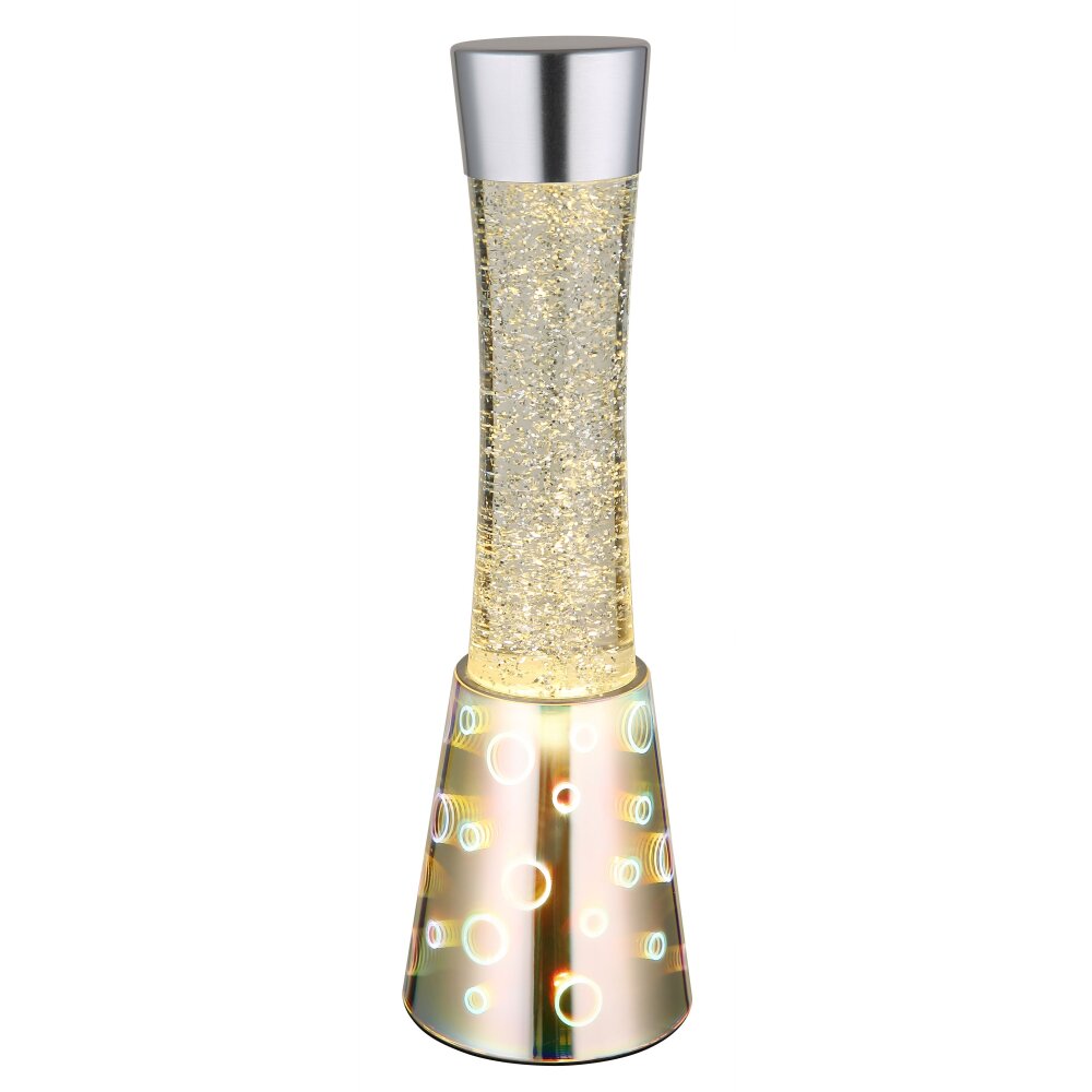 Lampada lava Illuminazione Globo Lighting Sparkle Lampada lavica, Lampada da tavolo LED Cromo, 1-Luce main product photo