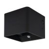Illuminazione Globo Lighting Veronika Applique LED Nero, 1-Luce, Sensori di movimento