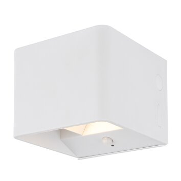 Illuminazione Globo Lighting Veronika Applique LED Bianco, 1-Luce, Sensori di movimento