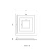 Illuminazione Globo Lighting Jayden Plafoniera LED Antracite, 1-Luce
