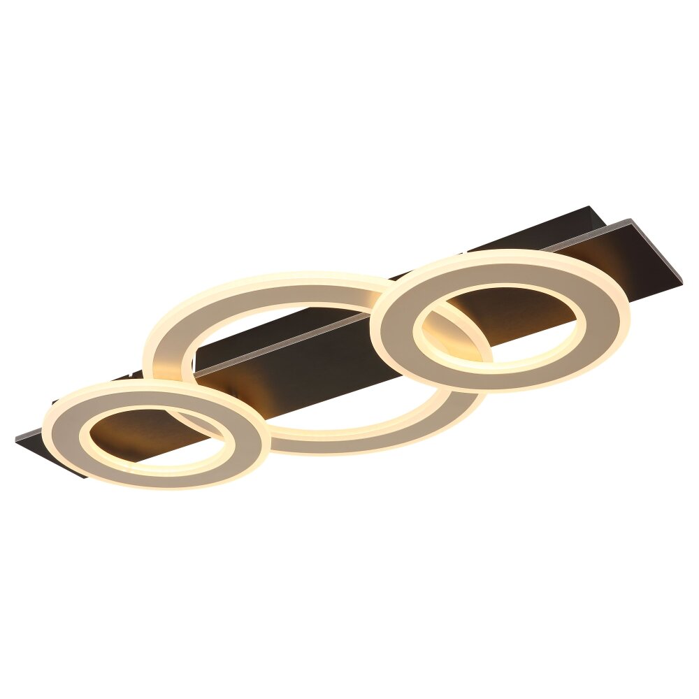 Illuminazione Globo Lighting Jayden Plafoniera LED Nero, 1-Luce main product photo