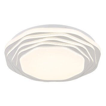 Illuminazione Globo Lighting Flordelis Plafoniera LED Bianco, 1-Luce