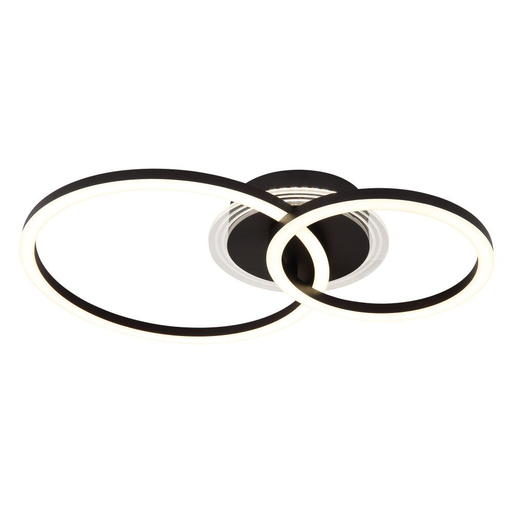 Illuminazione Globo Lighting Loretta Plafoniera LED Nero, 1-Luce main product photo