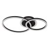Illuminazione Globo Lighting Loretta Plafoniera LED Nero, 1-Luce