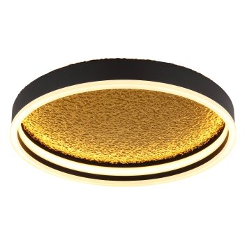 Illuminazione Globo Lighting Hedi Plafoniera LED Oro, Nero, 1-Luce