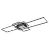 Illuminazione Globo Lighting Saunders Plafoniera LED Nero, 1-Luce, Telecomando