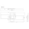 Illuminazione Globo Lighting Saunders Plafoniera LED Nero, 1-Luce, Telecomando