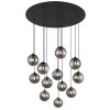 Illuminazione Globo Lighting Riha Nero, 12-Luci