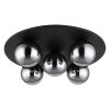 Illuminazione Globo Lighting Riha Plafoniera Nero, 5-Luci