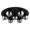 Illuminazione Globo Lighting Riha Plafoniera Nero, 7-Luci