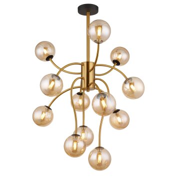 Illuminazione Globo Lighting Riha Plafoniera Oro, Ottone, 12-Luci