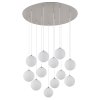 Illuminazione Globo Lighting Riha Plafoniera Nichel opaco, 12-Luci