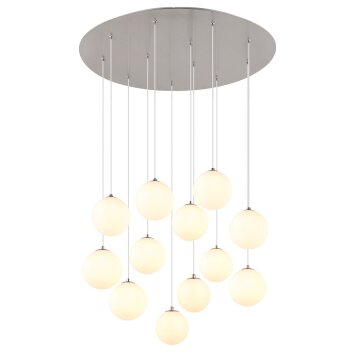 Illuminazione Globo Lighting Riha Plafoniera Nichel opaco, 12-Luci