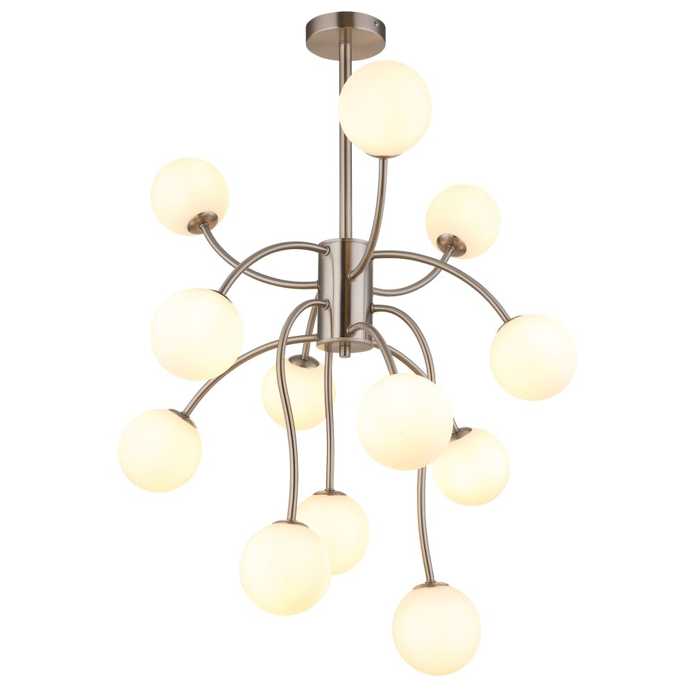 Illuminazione Globo Lighting Riha Plafoniera Bianco, 12-Luci main product photo