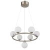 Illuminazione Globo Lighting Riha Lampadario a sospensione Bianco, 7-Luci