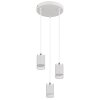 Illuminazione Globo Lighting Korben Lampadario a sospensione Bianco, 3-Luci