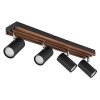 Illuminazione Globo Lighting Kayden Plafoniera Marrone scuro, Nero, 4-Luci
