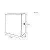 Illuminazione Globo Lighting Sami Applique LED Bianco, 1-Luce