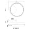 Illuminazione Globo Lighting Alaina Plafoniera LED Grigio, 1-Luce, Telecomando