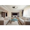 Illuminazione Globo Lighting Alaina Plafoniera LED Grigio, 1-Luce, Telecomando