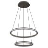 Illuminazione Globo Lighting Alaina Lampadario a sospensione LED Grigio, 1-Luce, Telecomando