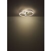 Illuminazione Globo Lighting Alaina Plafoniera LED Grigio, 1-Luce, Telecomando