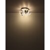 Illuminazione Globo Lighting Kuni Plafoniera LED Grigio, 1-Luce, Telecomando