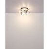 Illuminazione Globo Lighting Kuni Plafoniera LED Grigio, 1-Luce, Telecomando