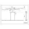 Illuminazione Globo Lighting Boyd Lampadario a sospensione LED Nero, 1-Luce