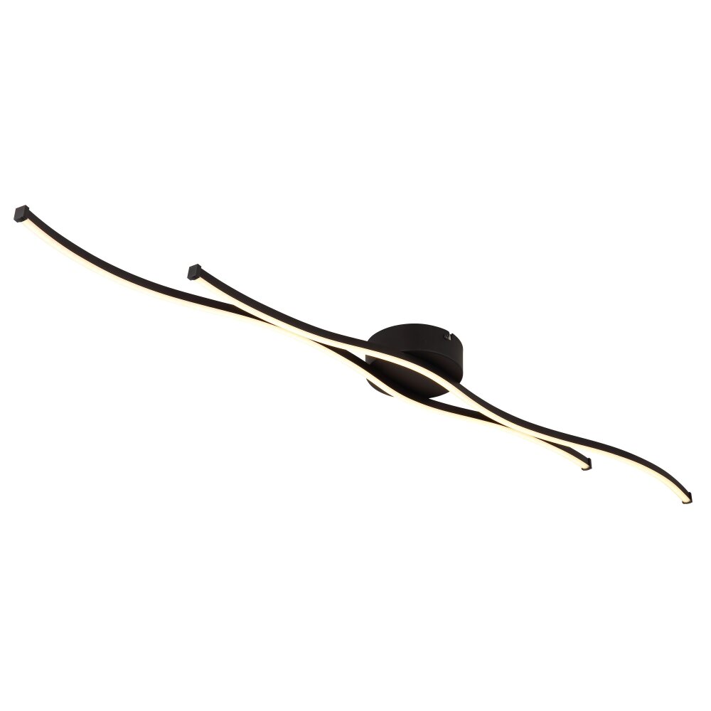 Illuminazione Globo Lighting Boyd Plafoniera LED Nero, 1-Luce main product photo