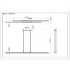 Illuminazione Globo Lighting Kirina Lampadario a sospensione LED Nero, 1-Luce