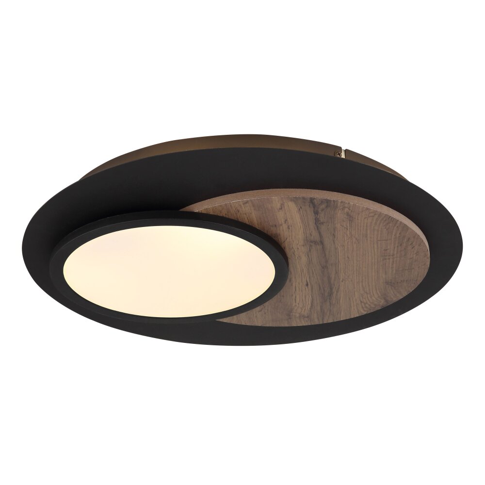 Illuminazione Globo Lighting Kory Plafoniera LED Nero, 1-Luce main product photo
