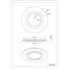 Illuminazione Globo Lighting Kory Plafoniera LED Nero, 1-Luce