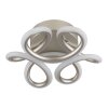 Illuminazione Globo Lighting Melisand Plafoniera LED Argento, 1-Luce