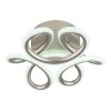 Illuminazione Globo Lighting Melisand Plafoniera LED Argento, 1-Luce
