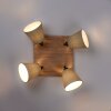 JUST LIGHT GERDA MICHEL Plafoniera, Faretto da soffitto Écru, Nero, 4-Luci