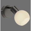 Illuminazione Leuchten Direkt LOKI Applique e plafoniera LED Nero, 1-Luce