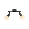 Illuminazione Leuchten Direkt LOKI Plafoniera LED Nero, 2-Luci