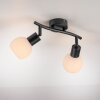 Illuminazione Leuchten Direkt LOKI Plafoniera LED Nero, 2-Luci