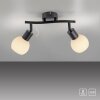 Illuminazione Leuchten Direkt LOKI Plafoniera LED Nero, 2-Luci