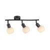 Illuminazione Leuchten Direkt LOKI Plafoniera LED Nero, 3-Luci