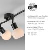 Illuminazione Leuchten Direkt LOKI Plafoniera LED Nero, 3-Luci