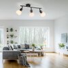Illuminazione Leuchten Direkt LOKI Plafoniera LED Nero, 3-Luci
