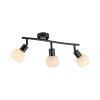 Illuminazione Leuchten Direkt LOKI Plafoniera LED Nero, 3-Luci