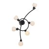 Illuminazione Leuchten Direkt LOKI Plafoniera LED Nero, 6-Luci
