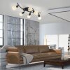 Illuminazione Leuchten Direkt LOKI Plafoniera LED Nero, 6-Luci
