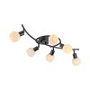 Illuminazione Leuchten Direkt LOKI Plafoniera LED Nero, 6-Luci