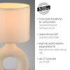Illuminazione Leuchten Direkt CARARA Lampada da tavolo LED Beige, 1-Luce