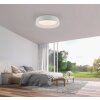 Illuminazione Leuchten Direkt OSKO Plafoniera LED Bianco, 1-Luce, Telecomando